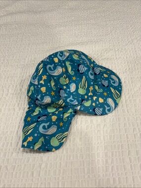 Sun Hat with Neck Flap-Sea Life Print
Size 2-3X Kids